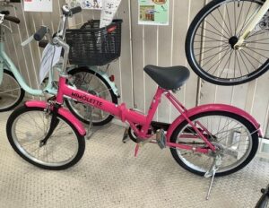 【自転車買取】MIMOLETTE ピンク 20インチ折り畳み自転車